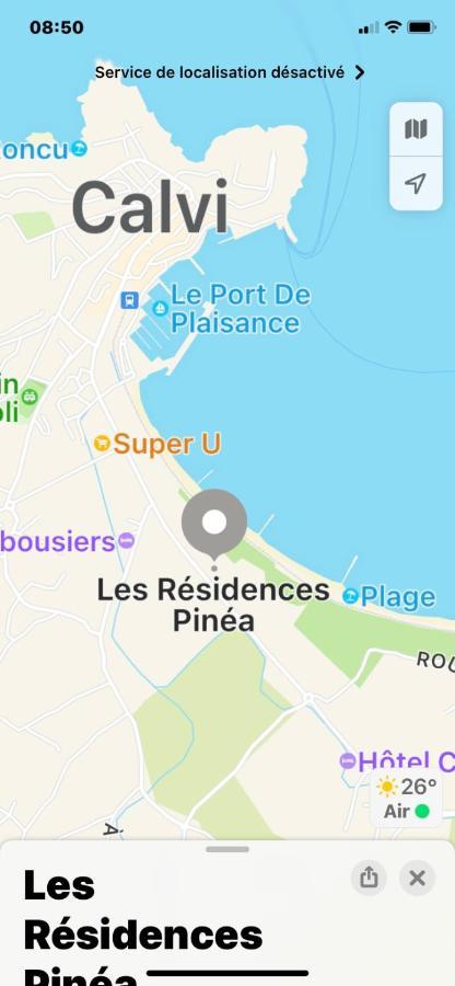 Duplex Calvi Direct Plage Eksteriør bilde